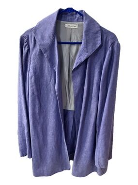 Coldwater Creek Lilac Open-Front Blazer Jacket